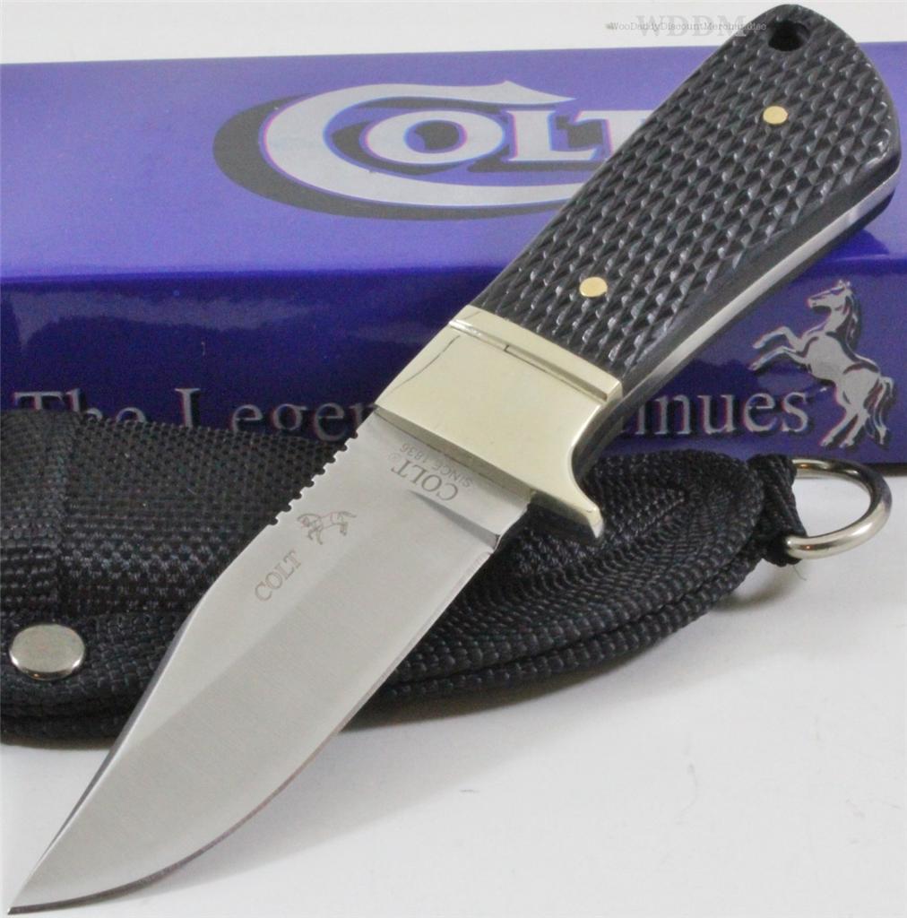 Colt Full Tang Clip Point Fixed Blade Small Game Skinning Hunter