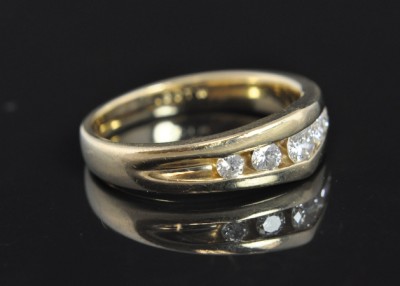 Artcarved Mens Wedding Bands on Artcarved Yellow 14k Gold Diamond Wedding Band Ring 6   Ebay