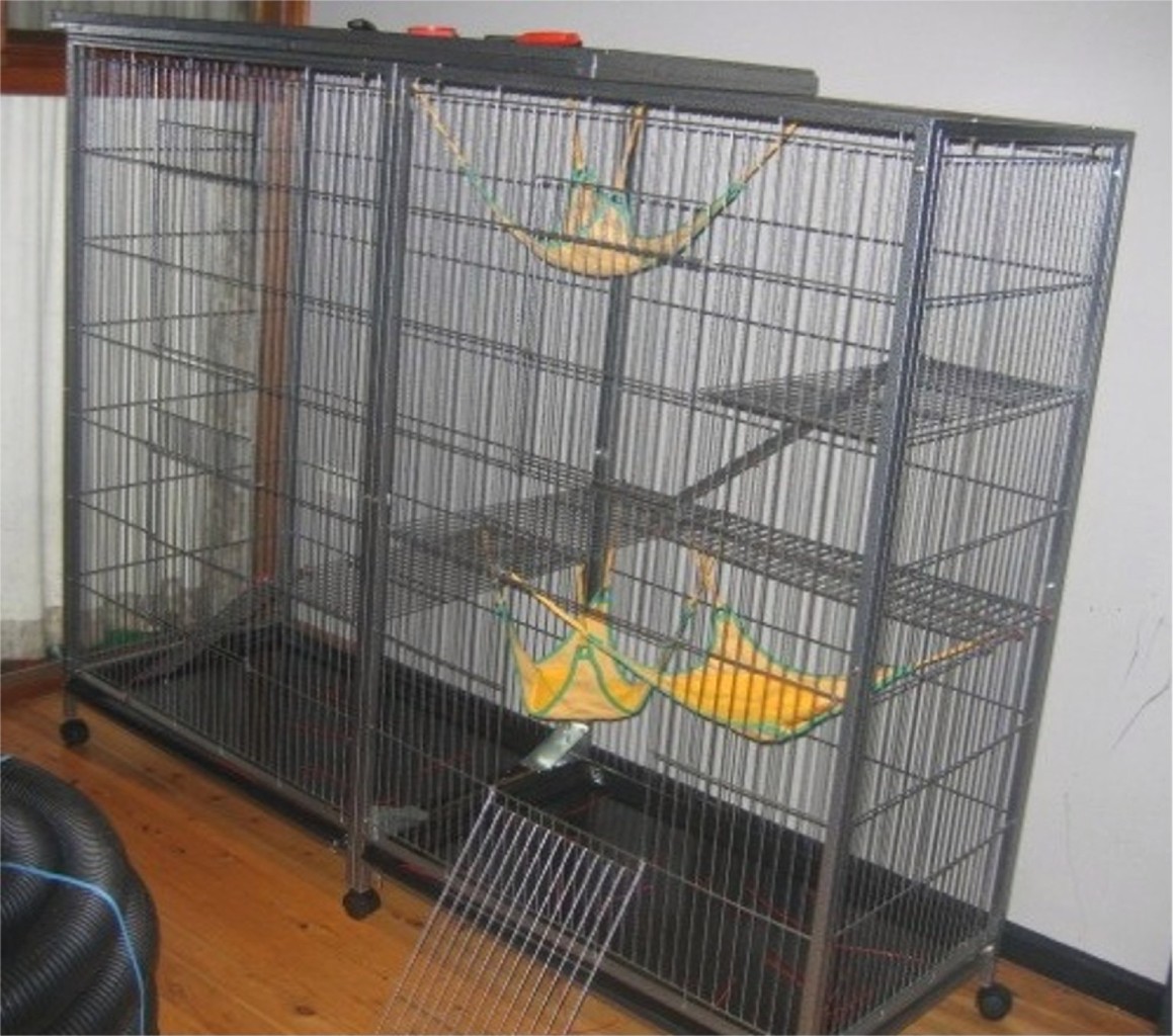 GIANT CAT, FERRET, RAT OR PARROT CAGE EXCLUSIVE DESIGN, CAN EASILY JOIN