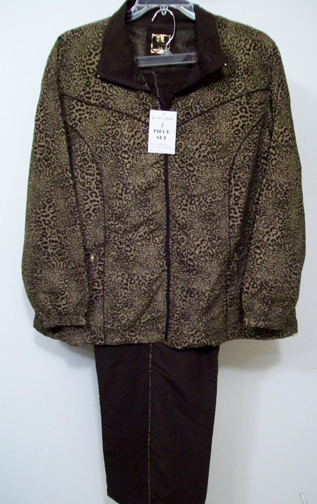 animal print jogging suit