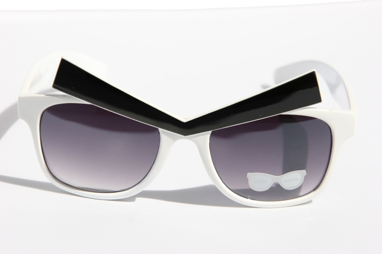 Novelty Colorful 2Tone SunGlasses Angry Eyebrow Comical New