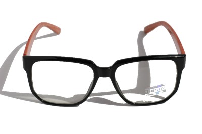 Large Round brown wood frame clear lens Sun-Glasses ...