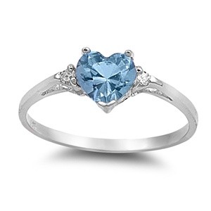 CZ Heart Ring
