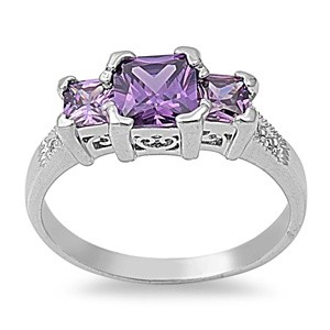 Three CZ Ring