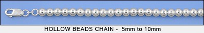 hollow bead chain