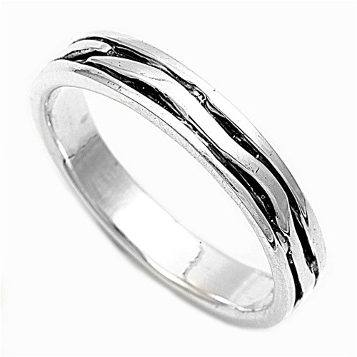 Sterling-Silver-Womens-Mens-Unique-Fashion-Ring-Beautiful-Shiny-Band ...