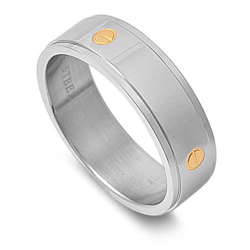 Stainless Steel Women's Men's Plain Wedding Ring Unique Design Band Wholesale - Picture 7 of 17