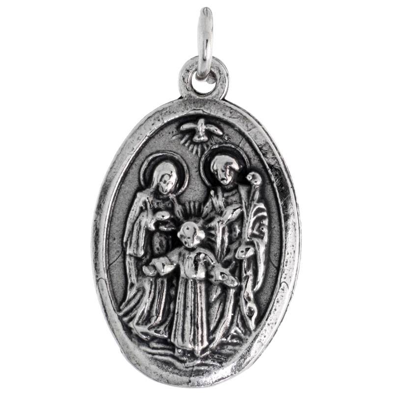 Sterling Silver Catholic Pendants Religious Saint Charms Wholesale