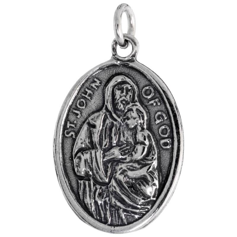 Sterling Silver Catholic Pendants Religious Saint Charms Wholesale
