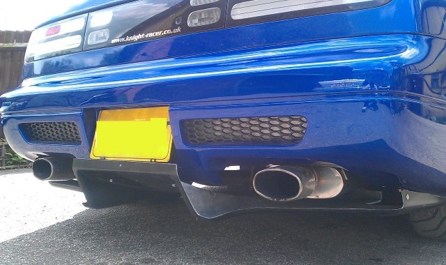 Nissan silvia s15 rear diffuser #4