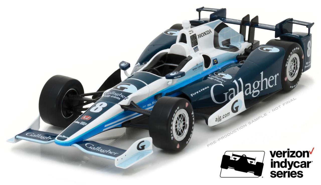 Greenlight 11010 2017 8 Max Chilton Gallagher Diecast Indy Car 118