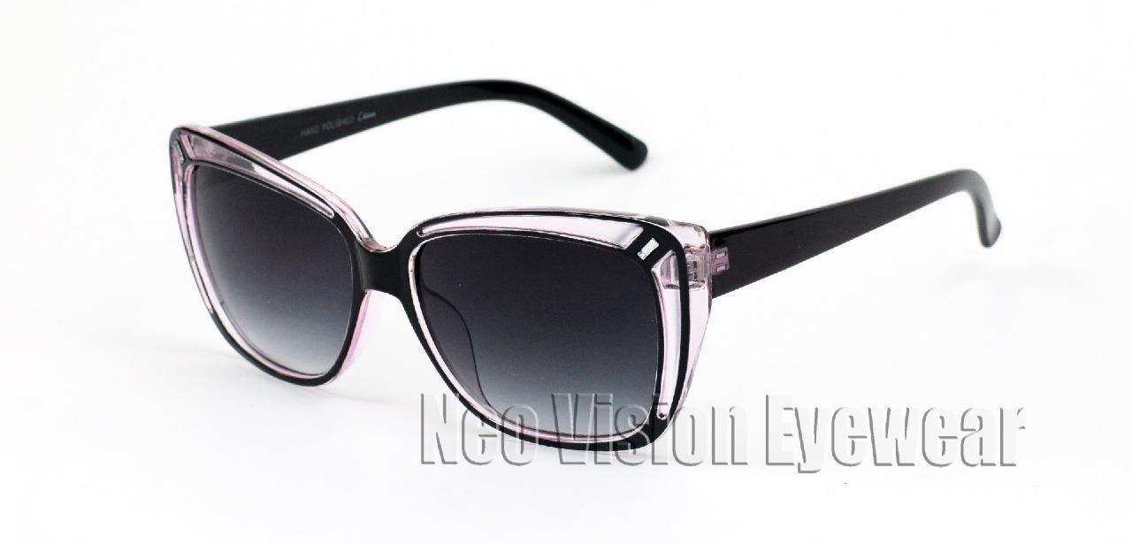 Cat Eye Pinup Vintage Style Sunglasses Translucent See Through Multi