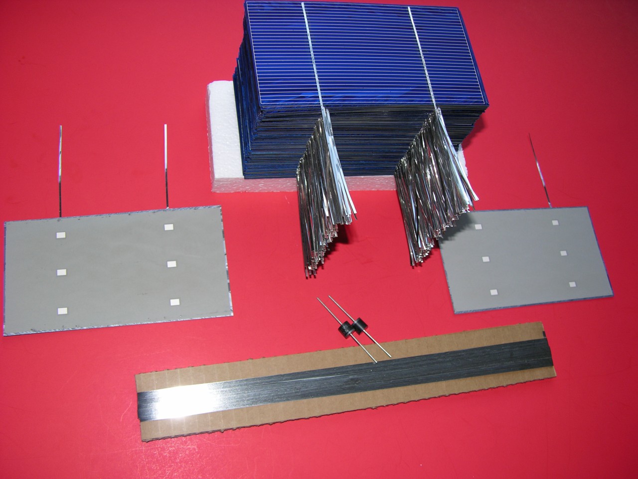 112 3X6 TABBED SOLAR CELLS DIODES BUS MAKE DIY PANELS