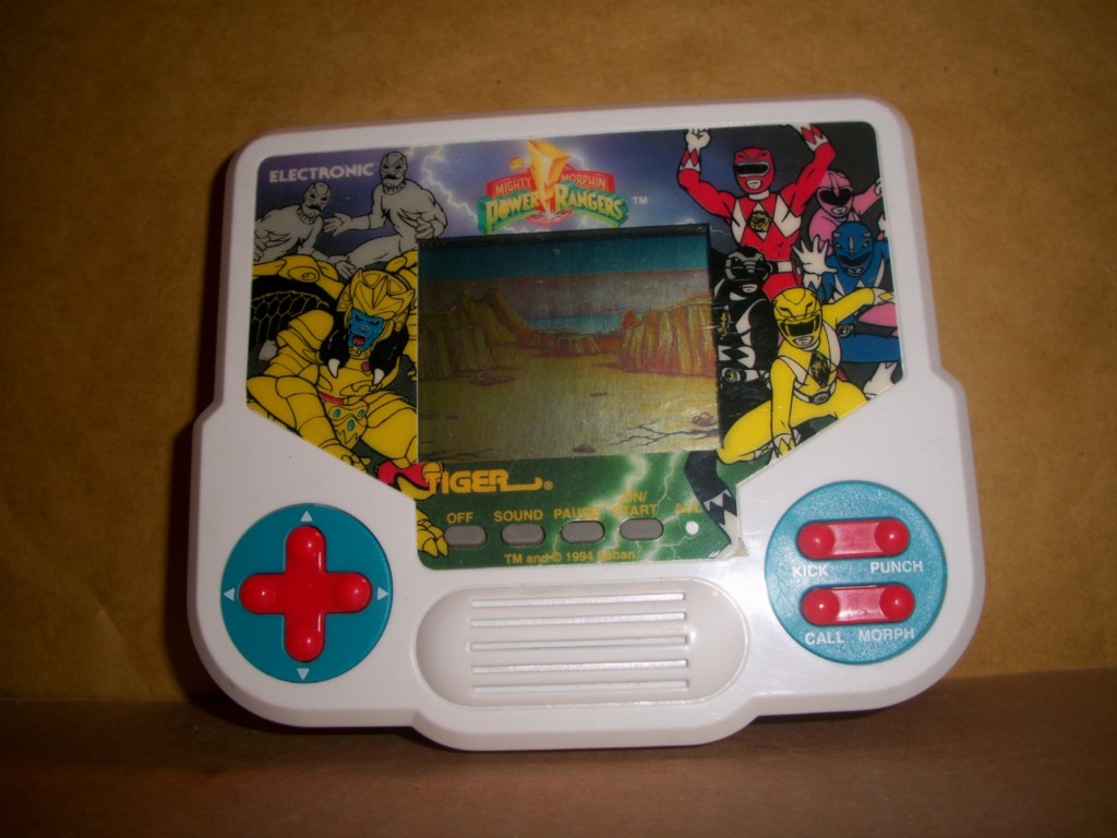 HANDHELD GAME POWER RANGERS MIGHTY MORPHIN ELECTRONIC TIGER 1994