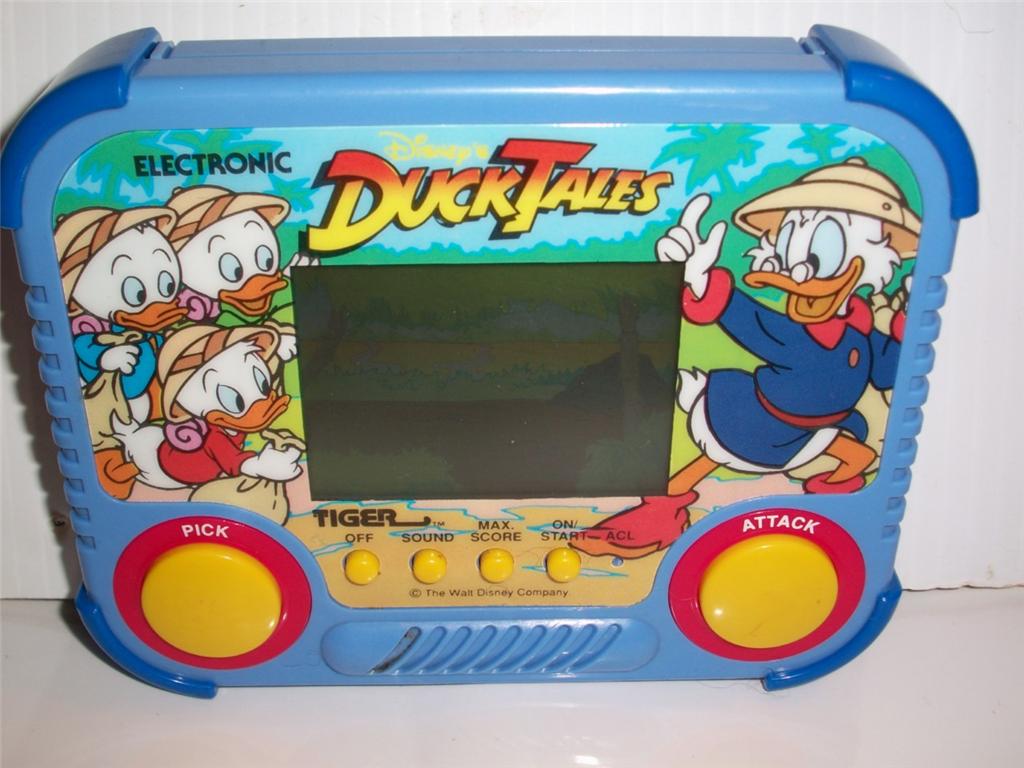 HANDHELD GAME, DISNEY'S DUCK TALES, TIGER, 1990, WALT DISNEY COMPANY