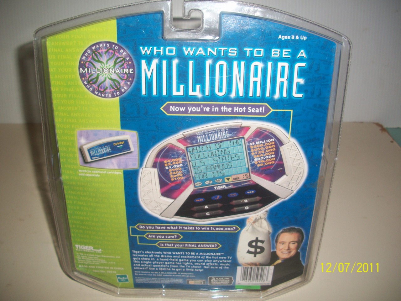 HANDHELD GAME, WHO WANTS TO BE A MILLIONAIRE, TIGER ELECTRONICS, TV
