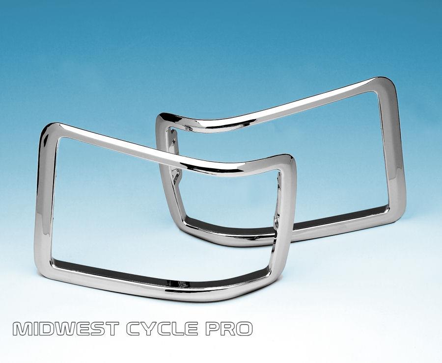 LED Driving Fog Light Set w/ Chrome Trim for Goldwing GL1500 (52595L