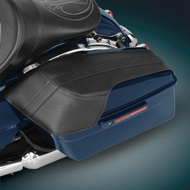 Saddlebag Lid Bra Classic Black By Hopnel For Harley FLH 2014+ (HD90