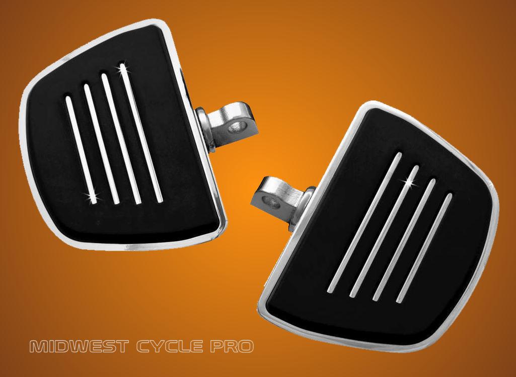 Kuryakyn Chrome Mini Floorboards For Harley Davidson Passenger or