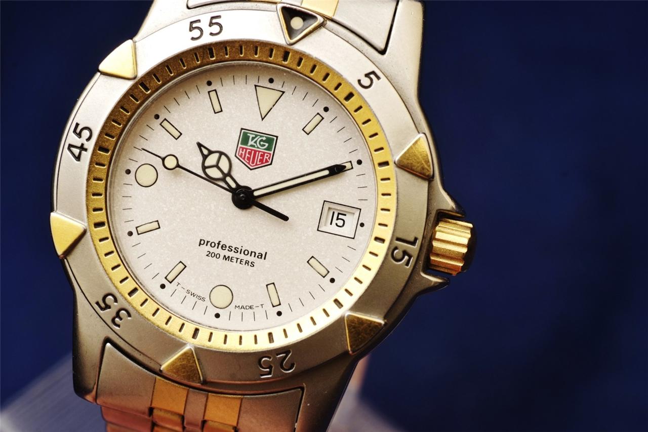 TAG Heuer 1500 Professional 200m SS/Gold/Authentic Men's Diver Sports