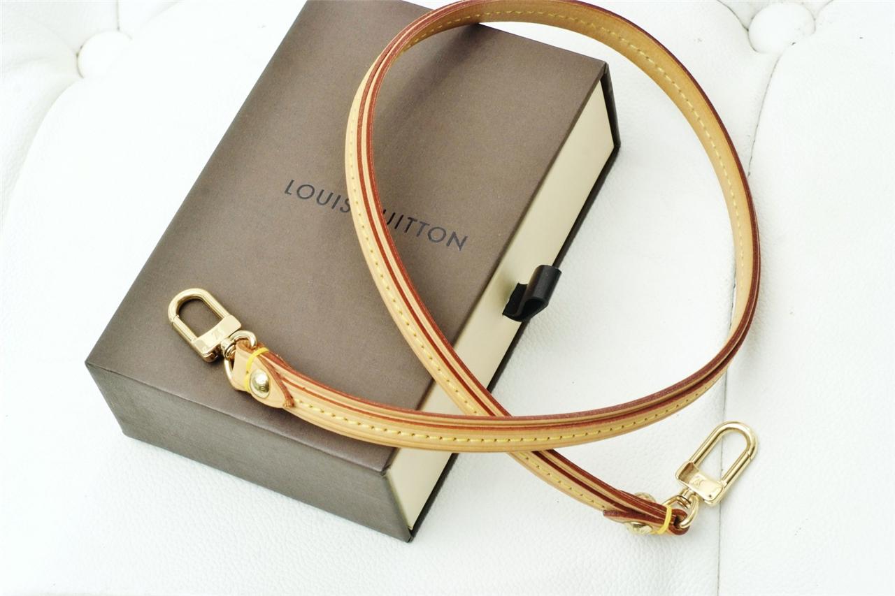 Louis Vuitton Brown Leather Handbag Strap/Authentic with Box!! | eBay