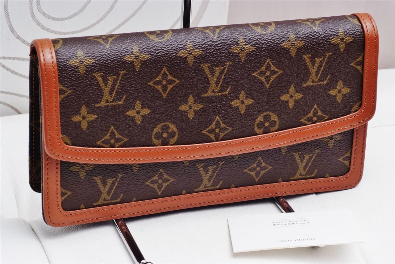 Louis Vuitton Pochette Dame PM Monogram Authentic Clutch Handbag Purse! | eBay