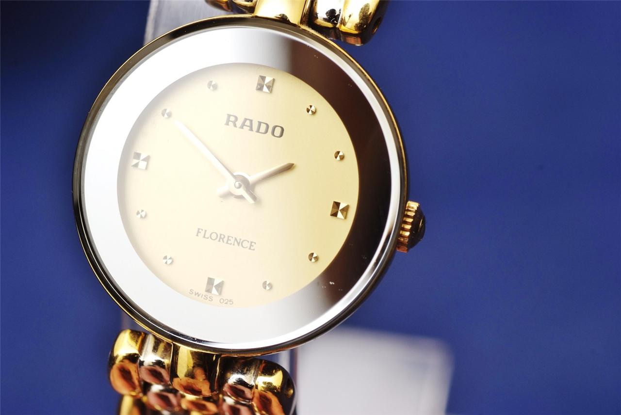 RADO Florence Gold/Stainless Steel/Authentic Ladies Luxury Dress Watch