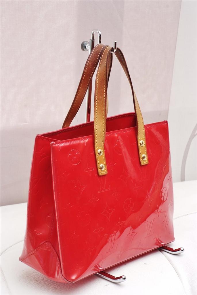 Louis Vuitton Vernis Reade Red Patent Leather/Authentic Small Tote Hand bag!!!! | eBay