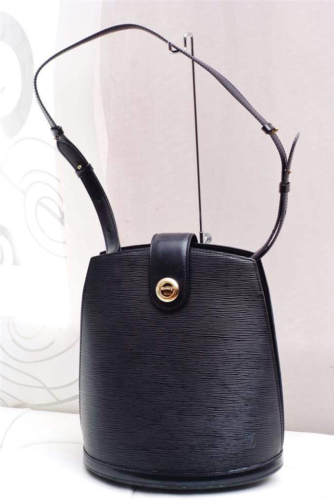 LOUIS VUITTON Cluny Black Epi Authentic Ladies Crossbody Shoulder Bag! | eBay