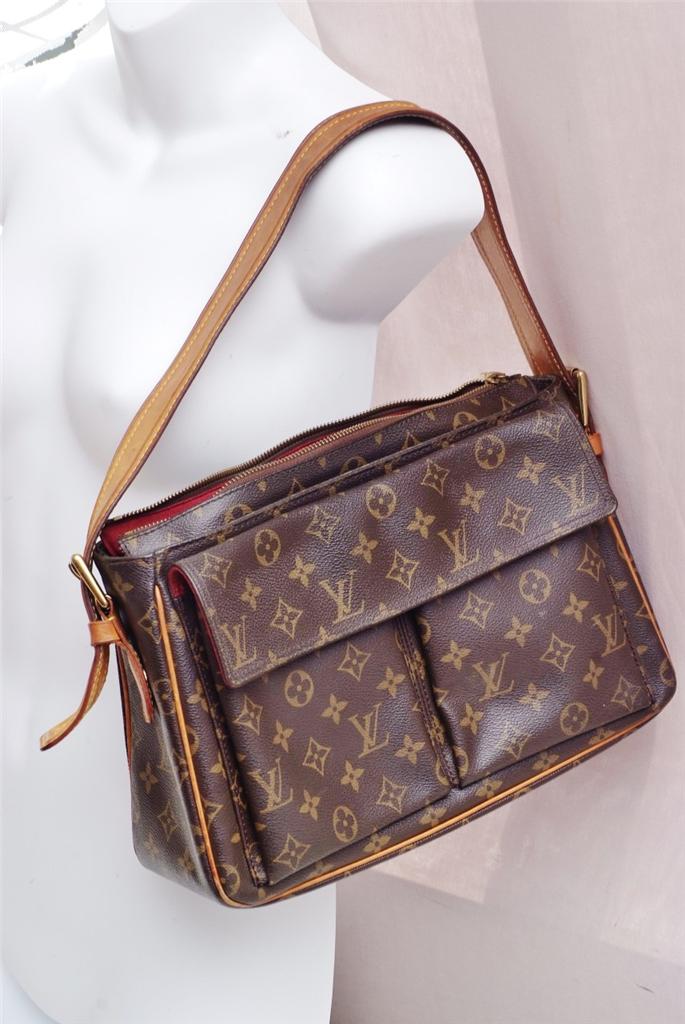 Louis Vuitton Viva Cite GM Monogram/Authentic Shoulder Bag/ZIPPER NEEDS REPAIR!! | eBay