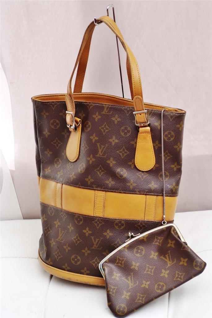 Louis Vuitton Monogram GM USA Bucket/Authentic Large Vintage Shoulder Bag! | eBay