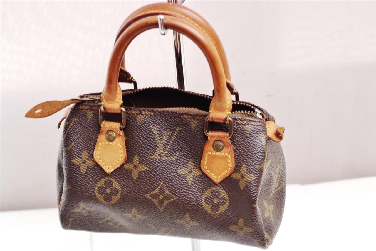 Louis Vuitton Monogram Mini Speedy Authentic Ladies Hand bag! BROKEN ZIPPER | eBay
