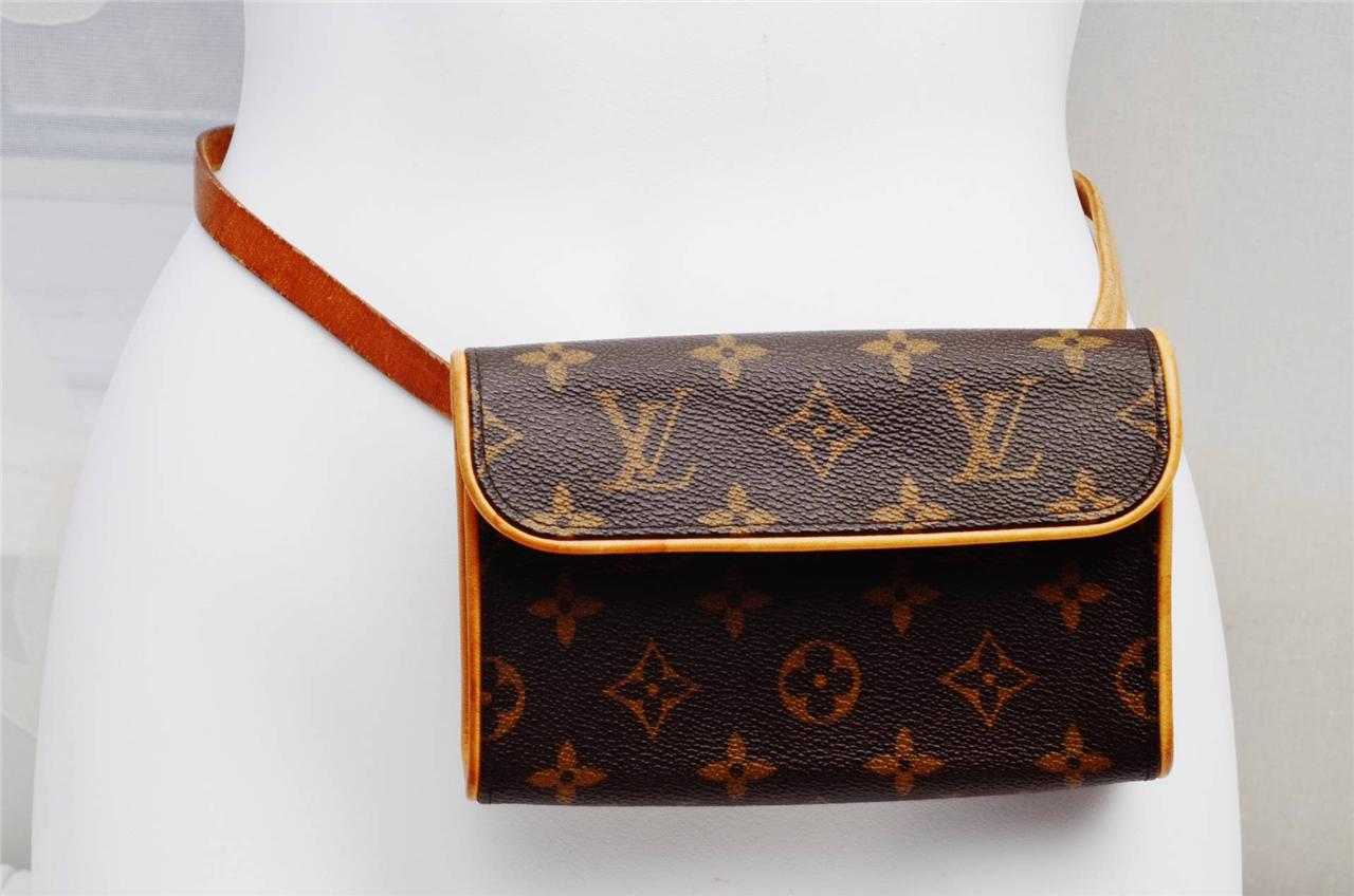 Louis Vuitton Florentine PM Monogram Leather/Authentic Ladies Waist Pouch Bag! | eBay