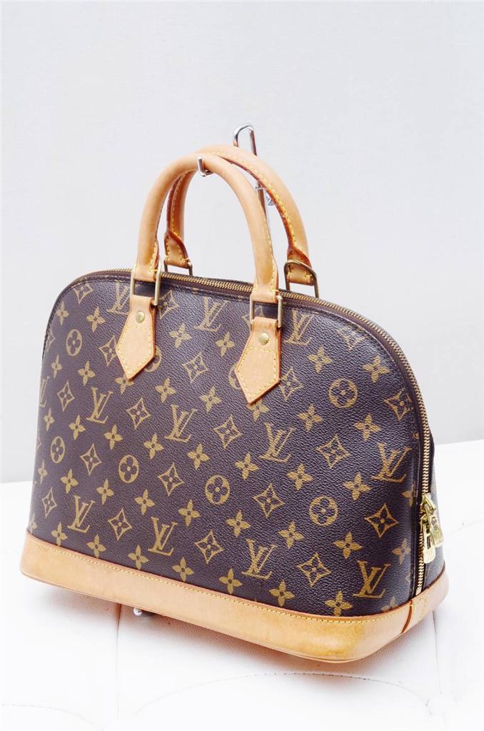 Louis Vuitton Alma Monogram Brown/Authentic Ladies Hand Bag!! | eBay