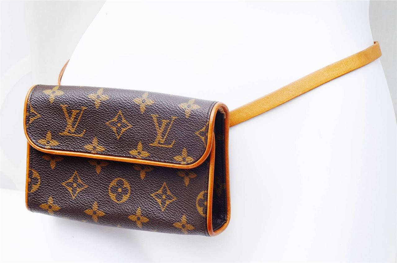 Louis Vuitton Florentine PM Monogram Leather/Authentic Ladies Waist Pouch Bag!! | eBay
