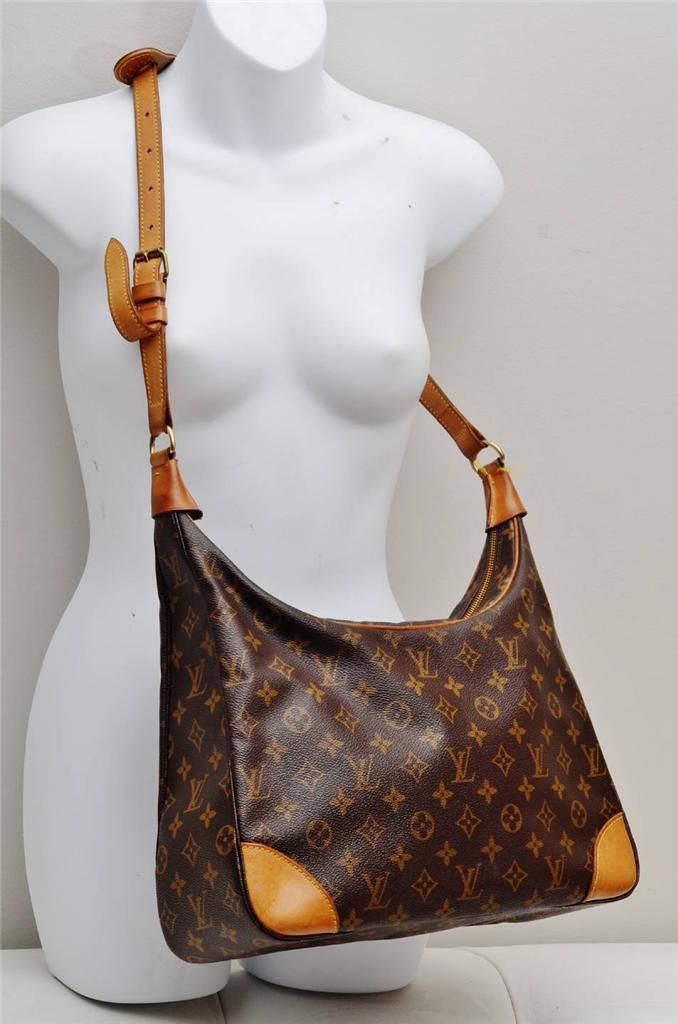 Louis Vuitton Boulogne 35 Monogram Brown/Authentic Ladies Shoulder Bag! | eBay