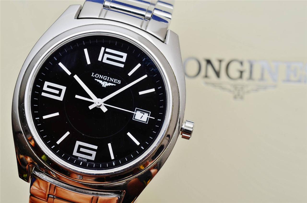 Longines LungoMare Stainless Steel/Authentic Men's Luxury Dress Watch BOX incl! eBay
