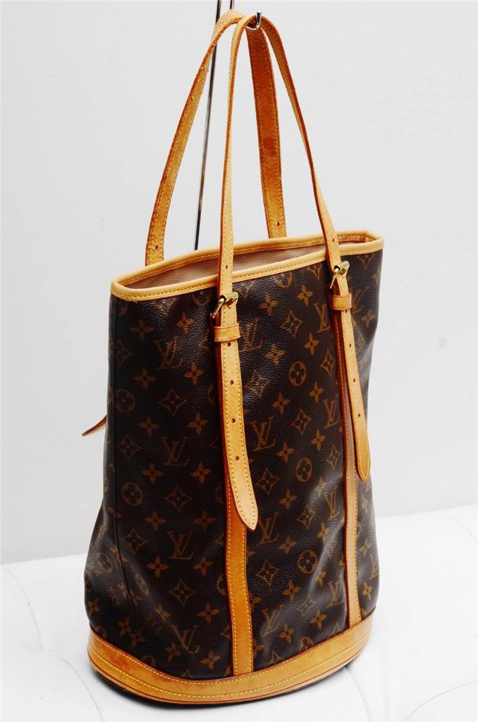 Louis Vuitton Monogram GM Bucket/Authentic Large Shoulder Bag! | eBay