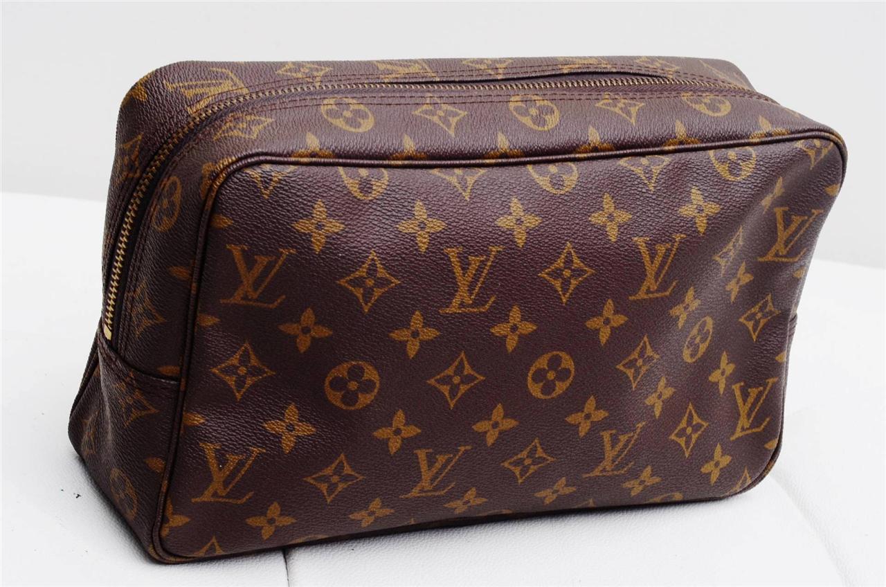 Authentic Louis Vuitton Monogram GM Toilette Cosmetic Pouch Bag!! | eBay