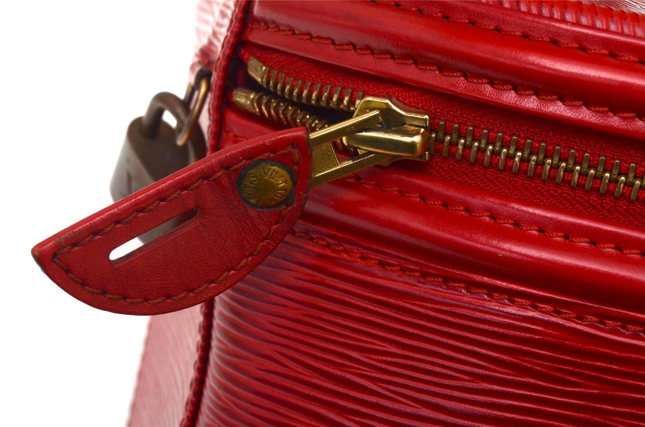 Authentic Louis Vuitton Red Epi Cannes Ladies Luxury Cosmetic Vanity Bag!!! | eBay