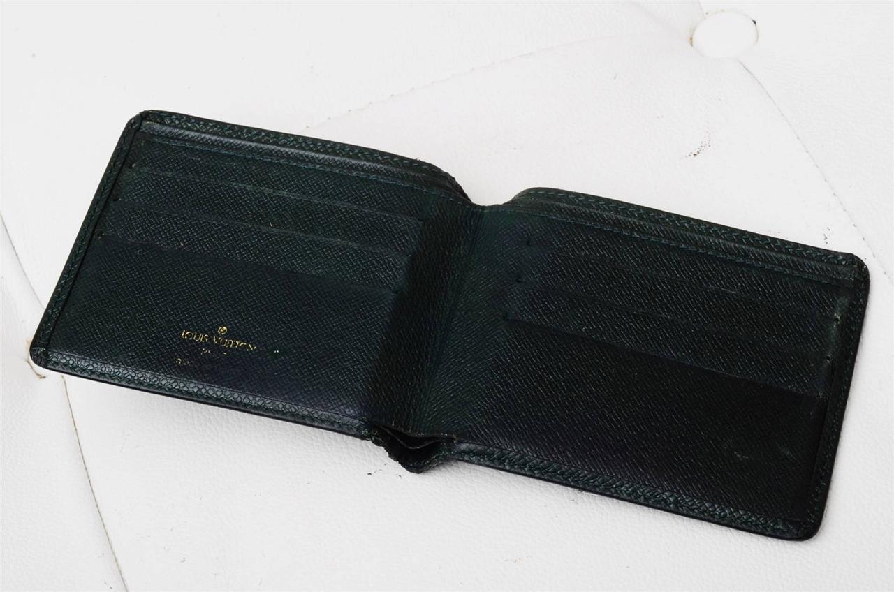 Louis Vuitton Taiga Dark Green Authentic Luxury Mens Wallet! | eBay