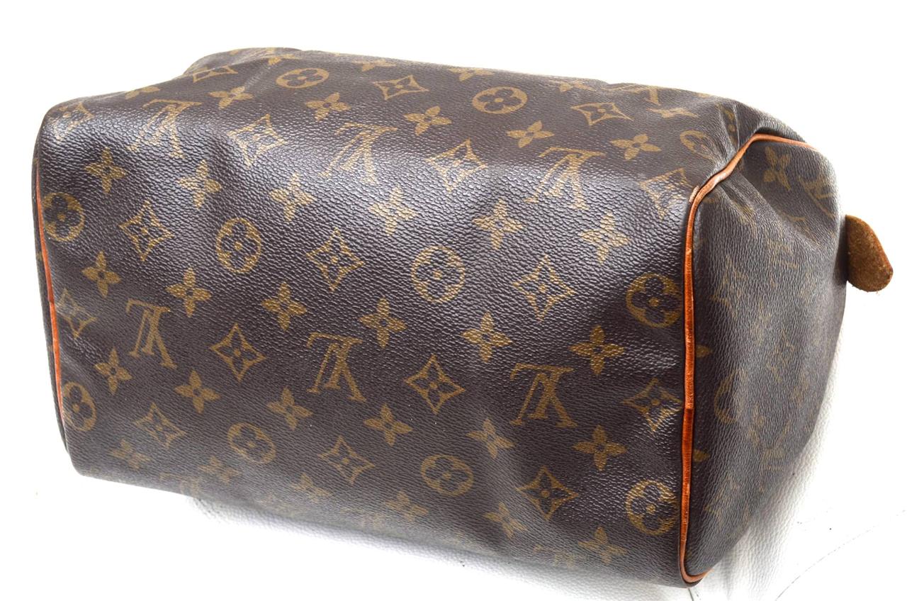 Louis Vuitton Monogram Speedy 25 Brown/Authentic Hand Bag Purse! Needs Repair