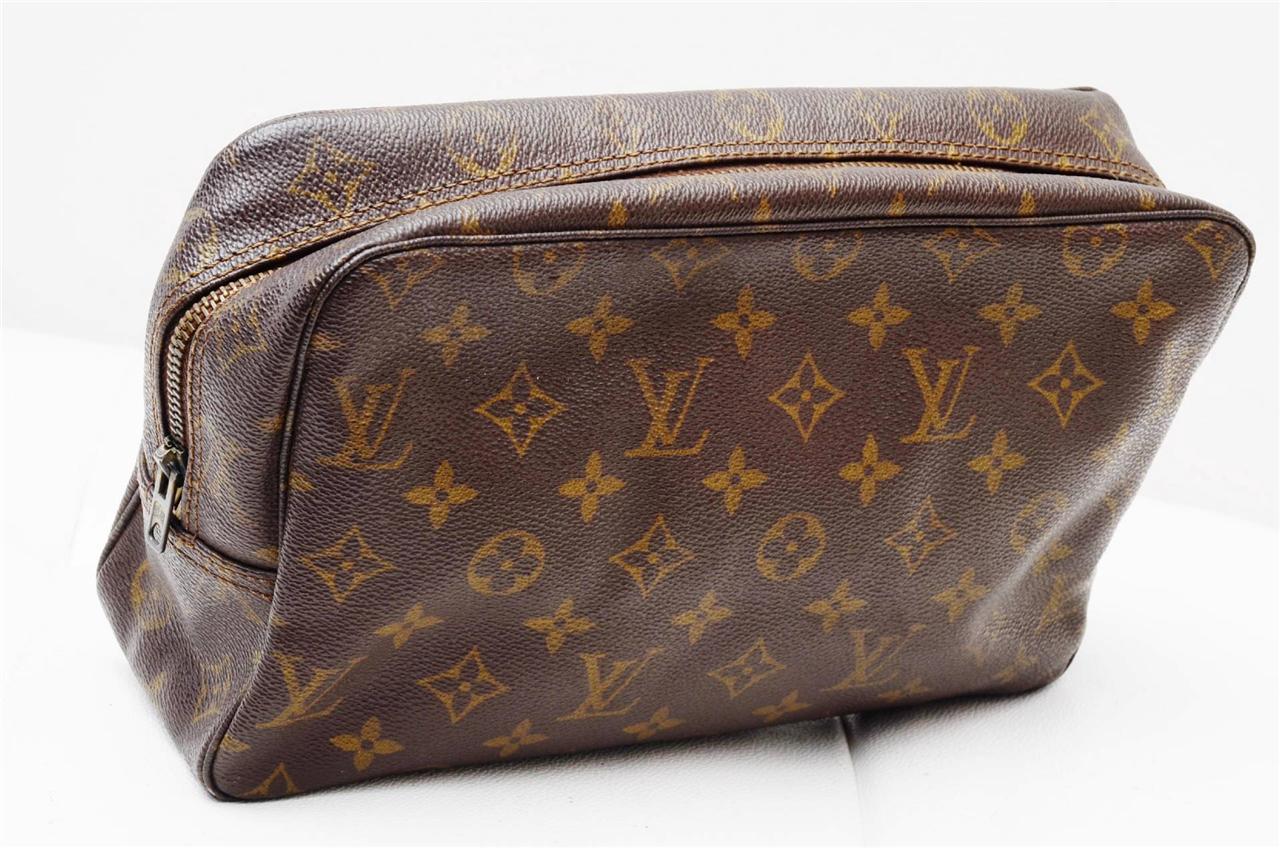 Authentic Louis Vuitton Monogram GM Toilette Cosmetic Pouch Bag! | eBay