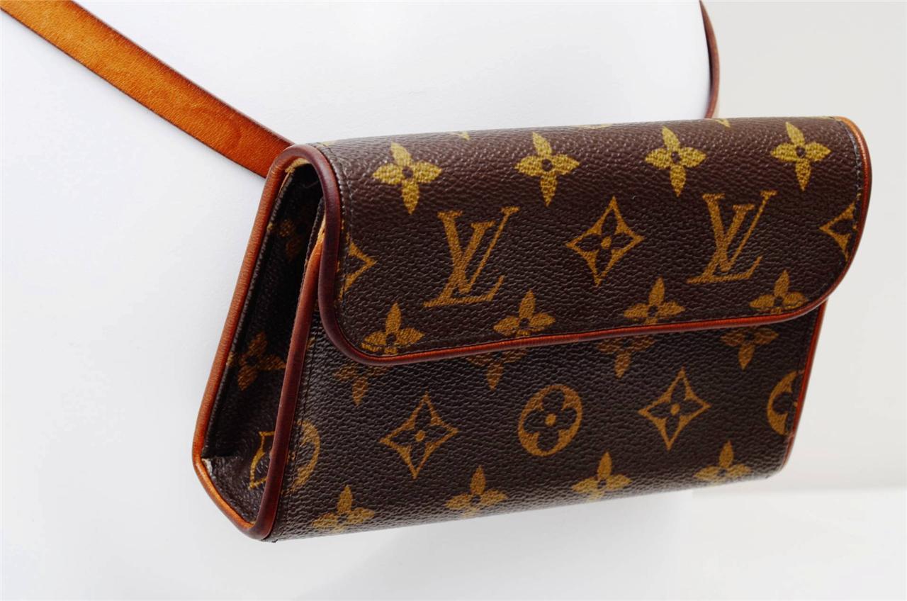 Louis Vuitton Florentine PM Monogram/Authentic Pochette Waist Bum Bag Purse!