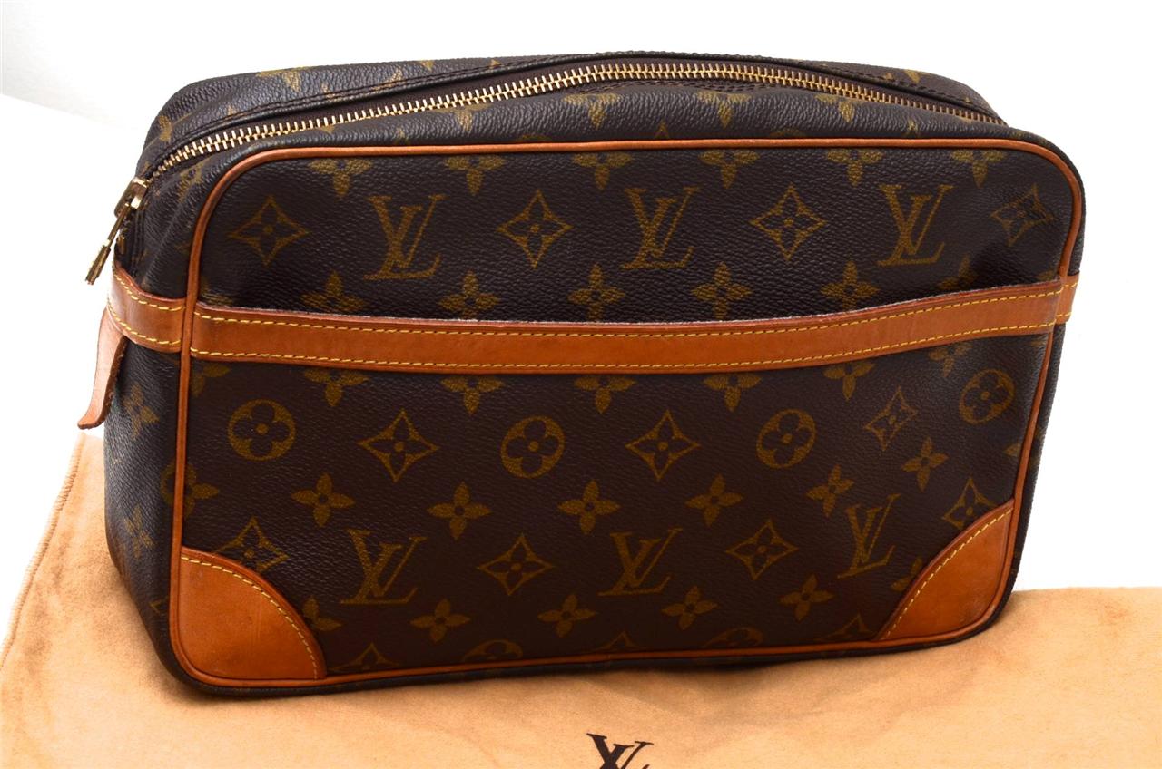 Louis Vuitton Monogram Compiegne 28 Authentic Unisex Purse Clutch Handbag | eBay