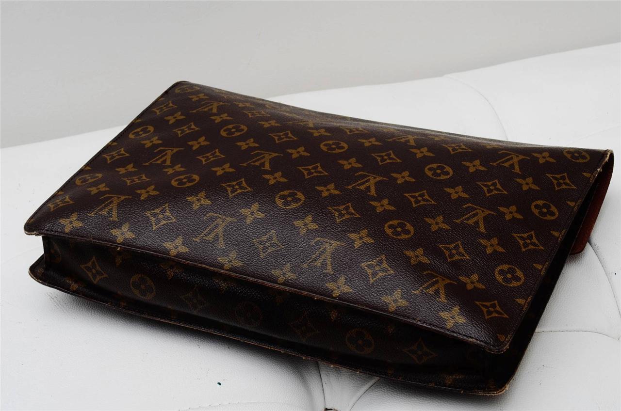 Louis Vuitton Monogram Authentic Vintage Document Case Holder Bag! | eBay