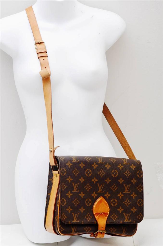 Louis Vuitton Monogram Cartouchiere GM/Authentic Cross Body VIntage Shoulder Bag | eBay
