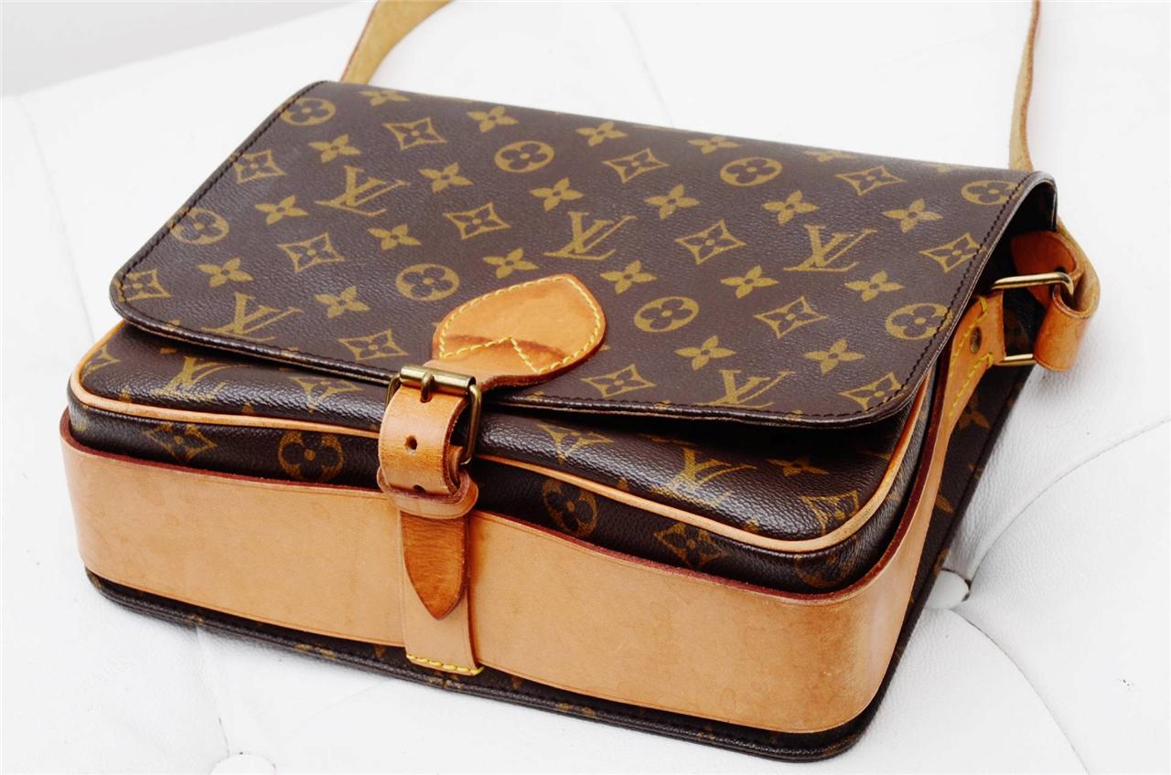 Louis Vuitton Monogram Cartouchiere GM/Authentic Cross Body VIntage Shoulder Bag | eBay