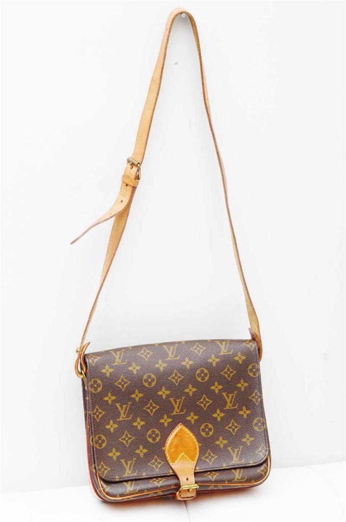 Louis Vuitton Cartouchiere GM Monogram/Authentic Shoulder Cross Body Bag! | eBay