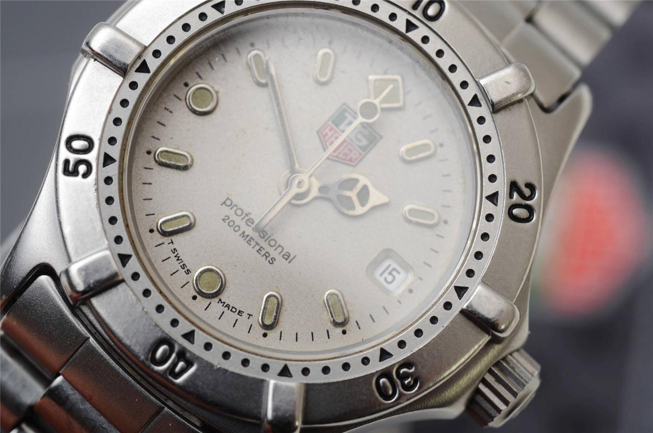 TAG Heuer 2000 Professional 200m SS Authentic Ladies Sports Diver Watch! eBay